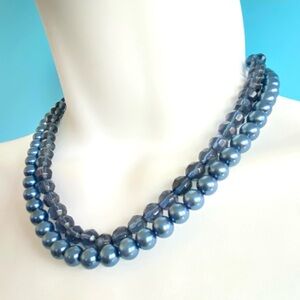 PREMIER DESIGNS Glass Blue Beads Necklace